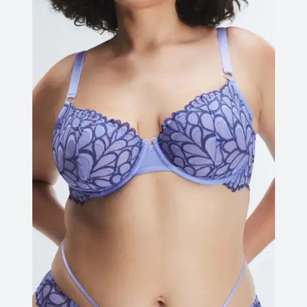NWT Savage Not Sorry Unlined Lace Balconette Bra 30A - Picture 1 of 8